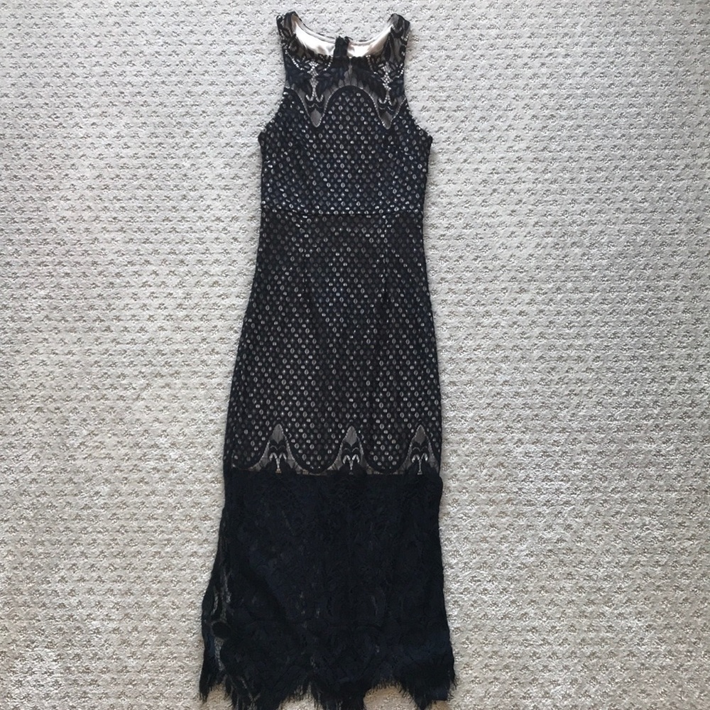 Black lace dress